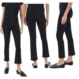 MOTHER The Insider Crop Cropped Bootcut Not Guilty Black Stretch Jeans Size 27